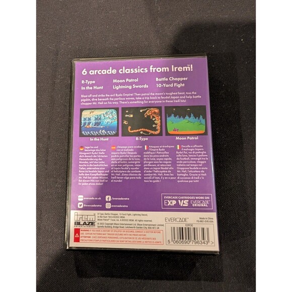 Evercade Irem Arcade 1 – Legacy OOP – 6 Classic Arcade Games - Complete Mint - Picture 3 of 3